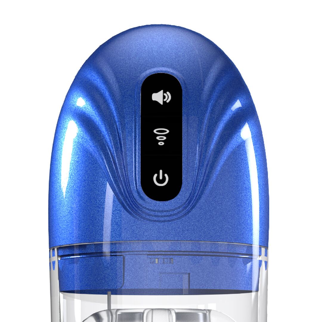 Pumped by shots SonicPull - Zuig- en Trillingsmasturbator Pomp - Multimedia Verbeterd - Metallic Blauw (8714273061423)