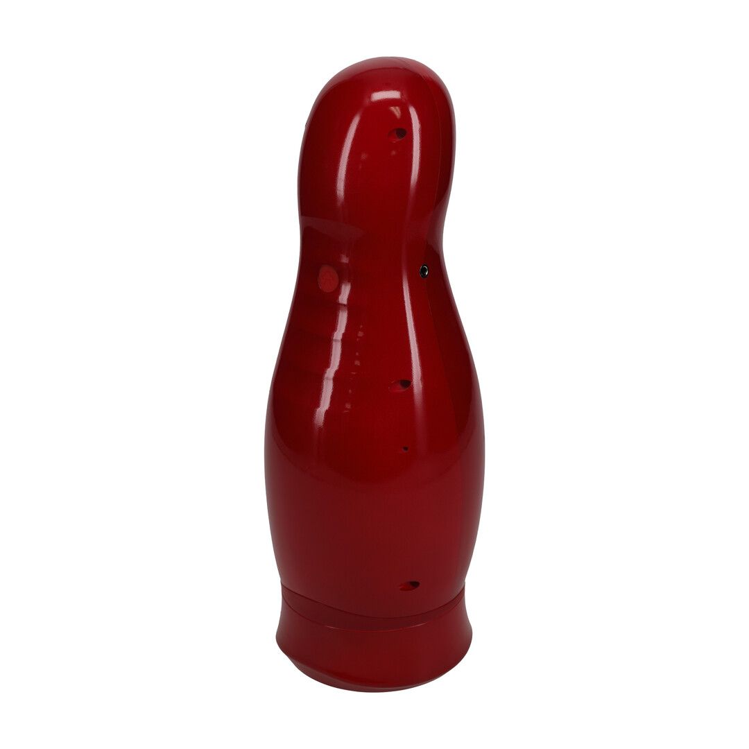 Pumped by shots Virtuo - Suction and Vibration Masturbator Pump with Phone Attachment - Metallic Red (8714273061409)
