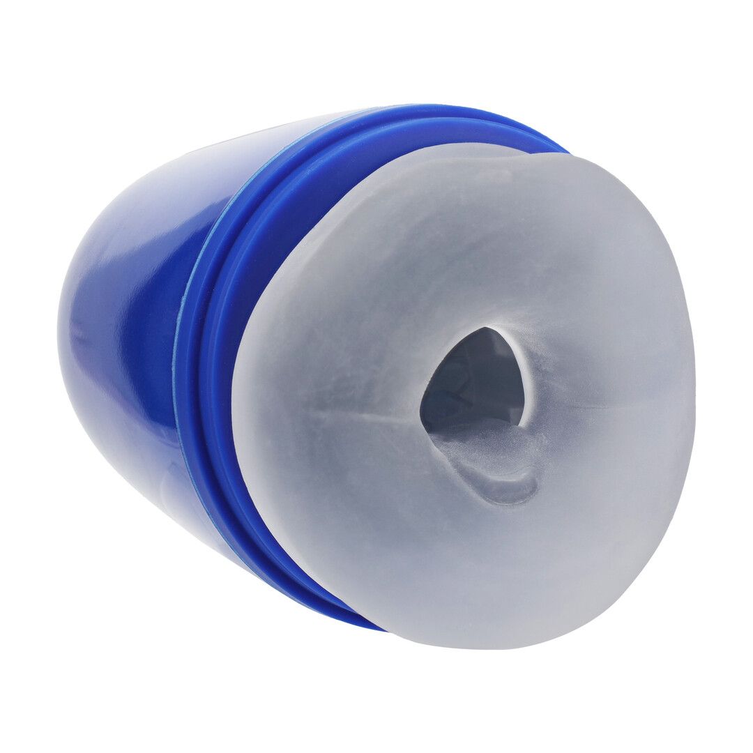 Pumped by shots Pulsar - Negative Pressure Suction and Vibration Masturbator Pump - Metallic Blue (8714273061478)