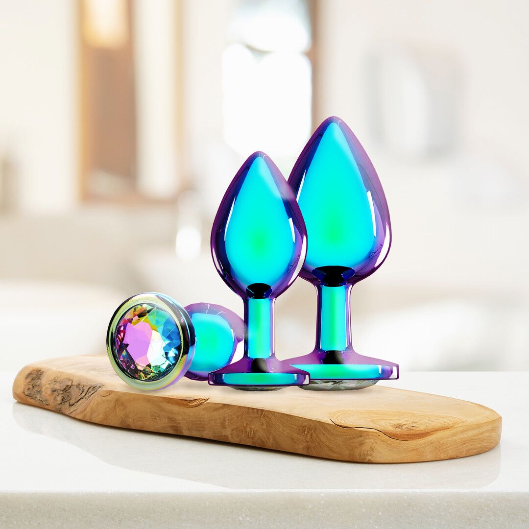 Ouch! by shots Venice Collectie - Metaal Anale Plug Set - Iriserend (8714273061775)