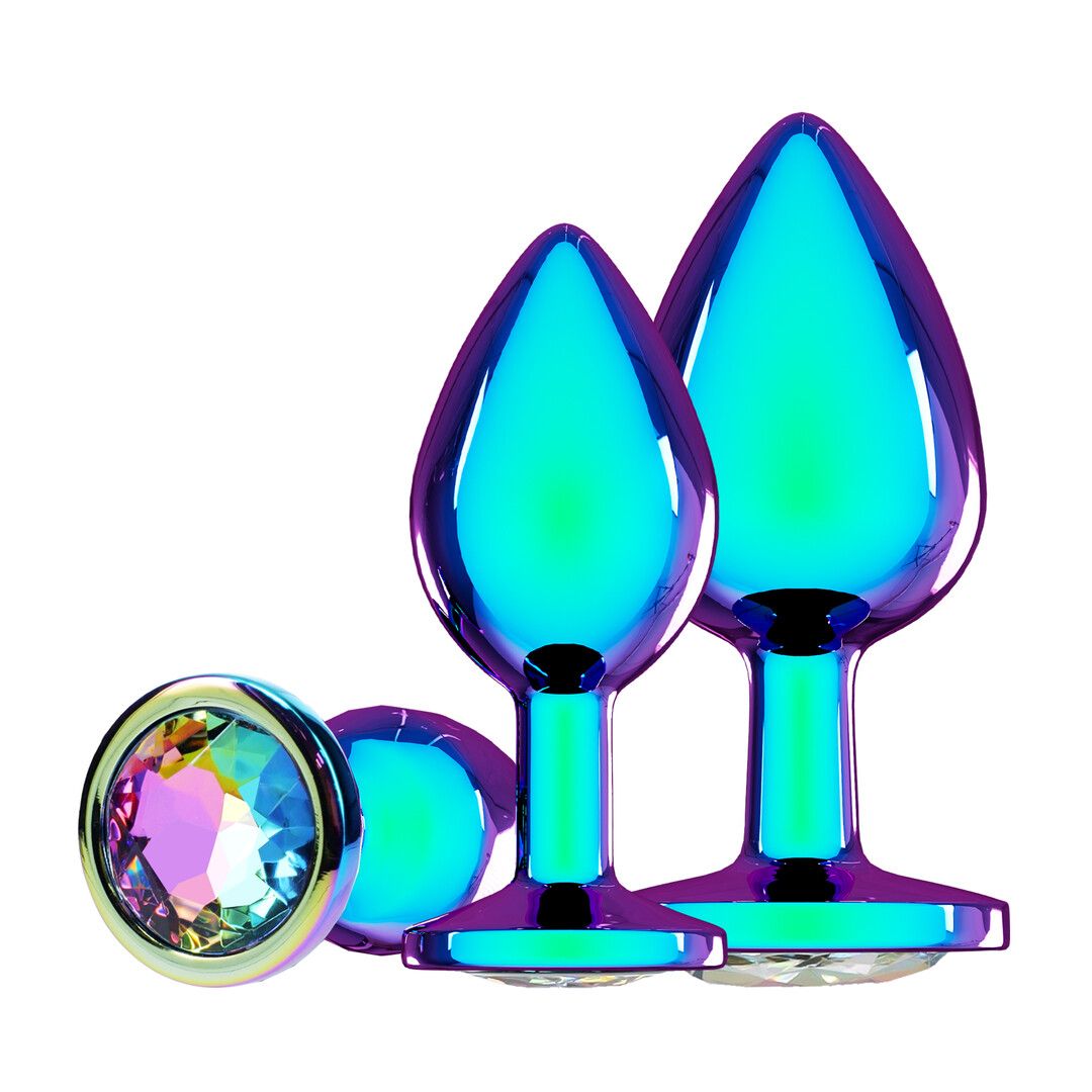 Ouch! by shots Venice Collectie - Metaal Anale Plug Set - Iriserend (8714273061775)