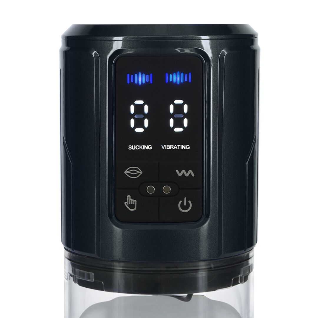 Pumped by shots UltraLift - Automatische Waterdichte Masturbator Pomp - Gun Metal (8714273059581)