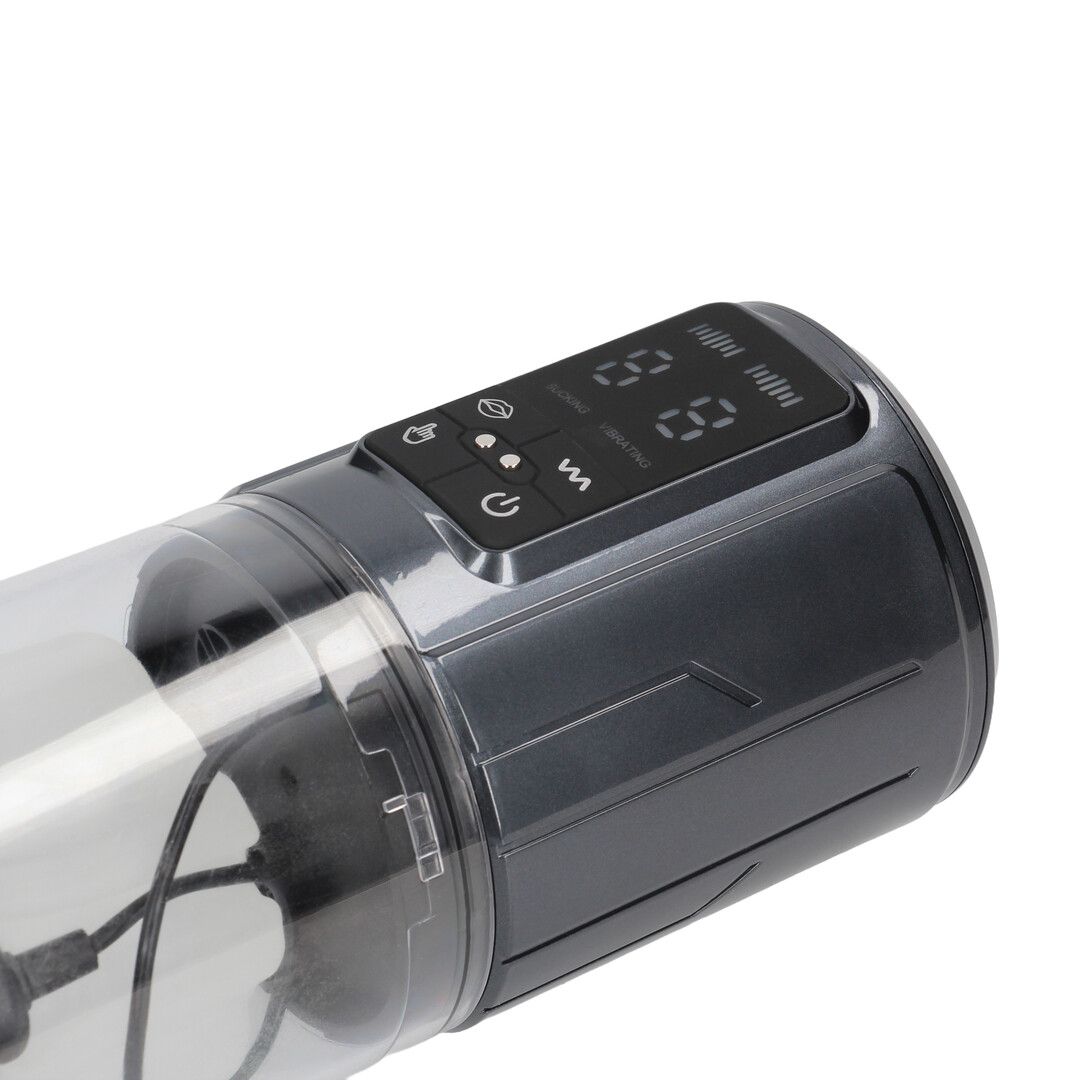 Pumped by shots UltraLift - Automatische Waterdichte Masturbator Pomp - Gun Metal (8714273059581)