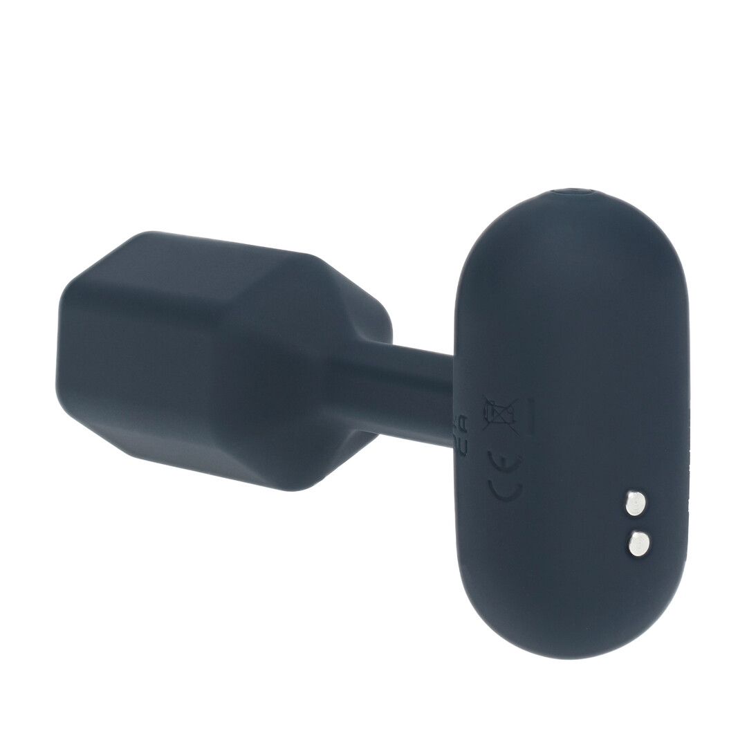 Levelz by shots Hexagonale Vibrerende Silicone Anale Plug - S - Zwart (8714273067470)