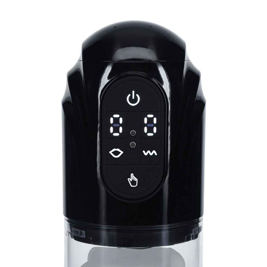 Pumped by shots TechnoThrust - Automatische Waterdichte Masturbator Pomp - Zwart (8714273059567)
