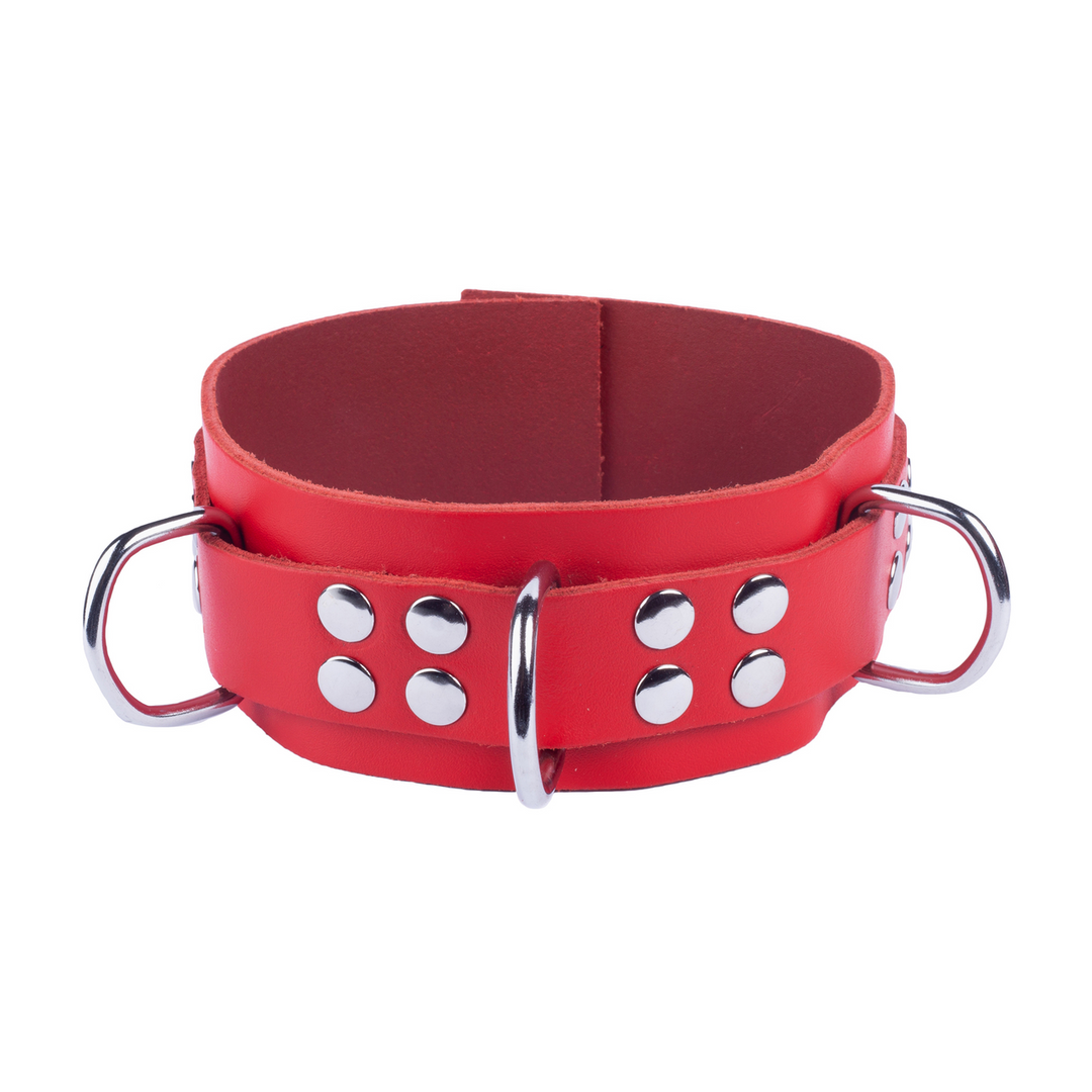 Red leather Ultra Leather Halsketting - Rood (3662811296910)