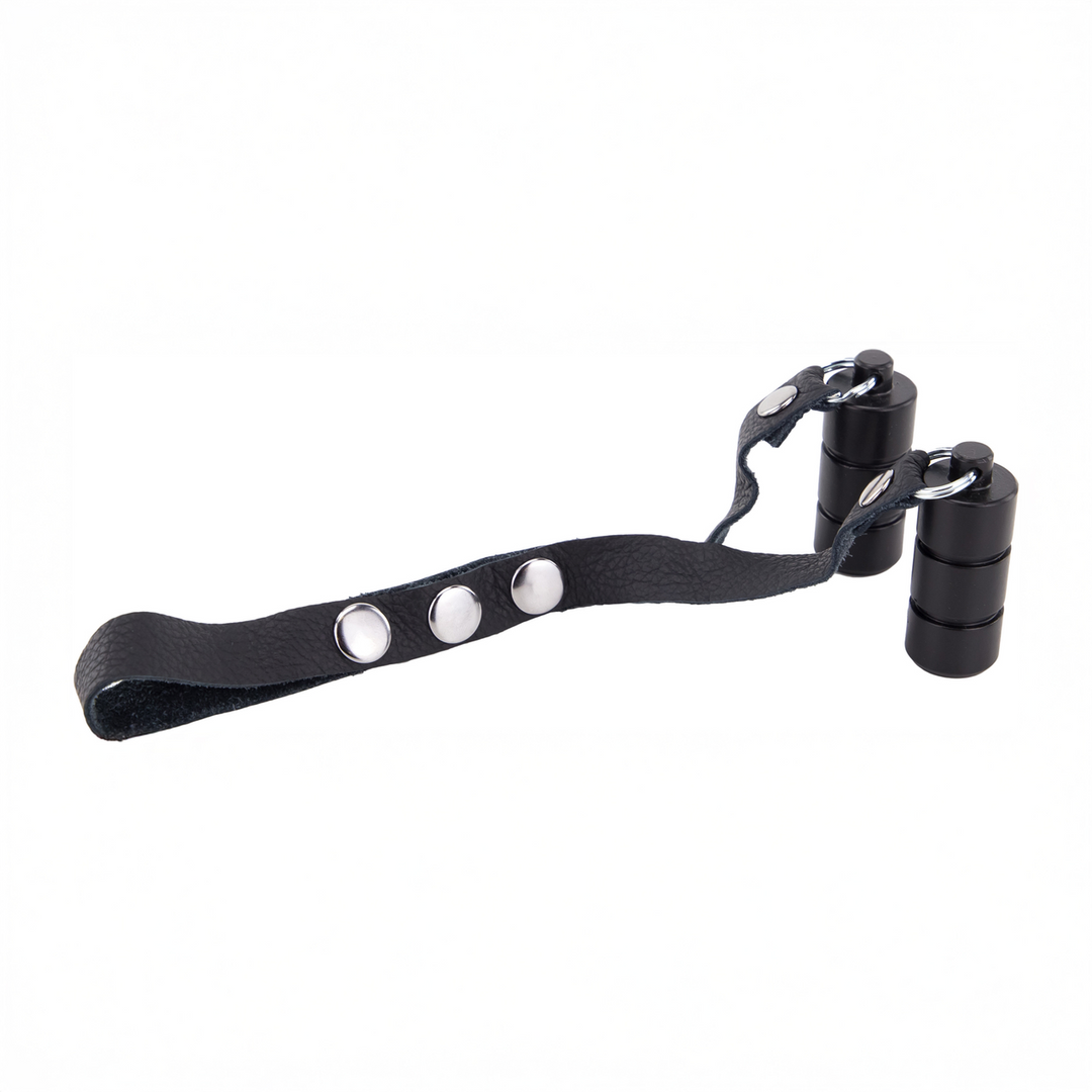 Red leather Leren Ballenrek Gewichten 2 x 100 gr - Zwart (3701019810501)