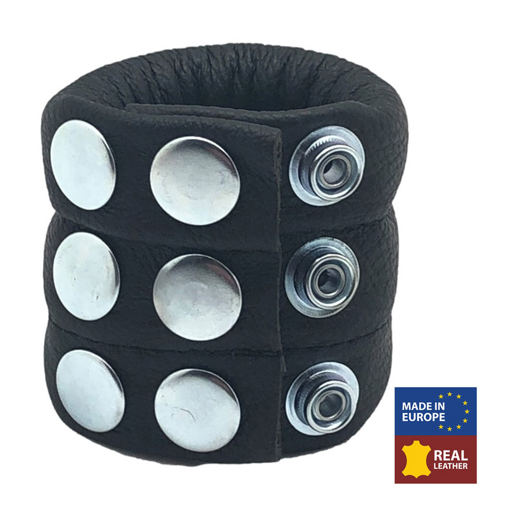 Red leather Verstelbare Leren Ballstretcher 190 gr - Zwart (3701019810853)