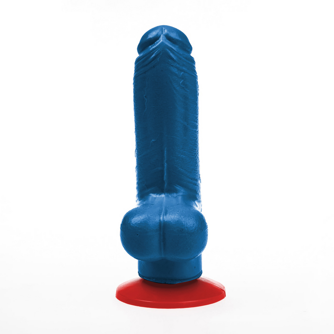 Fuck  fist Tyr S - Realistische Dildo met Ballen - 10,5 cm - Blauw (3662811914692)
