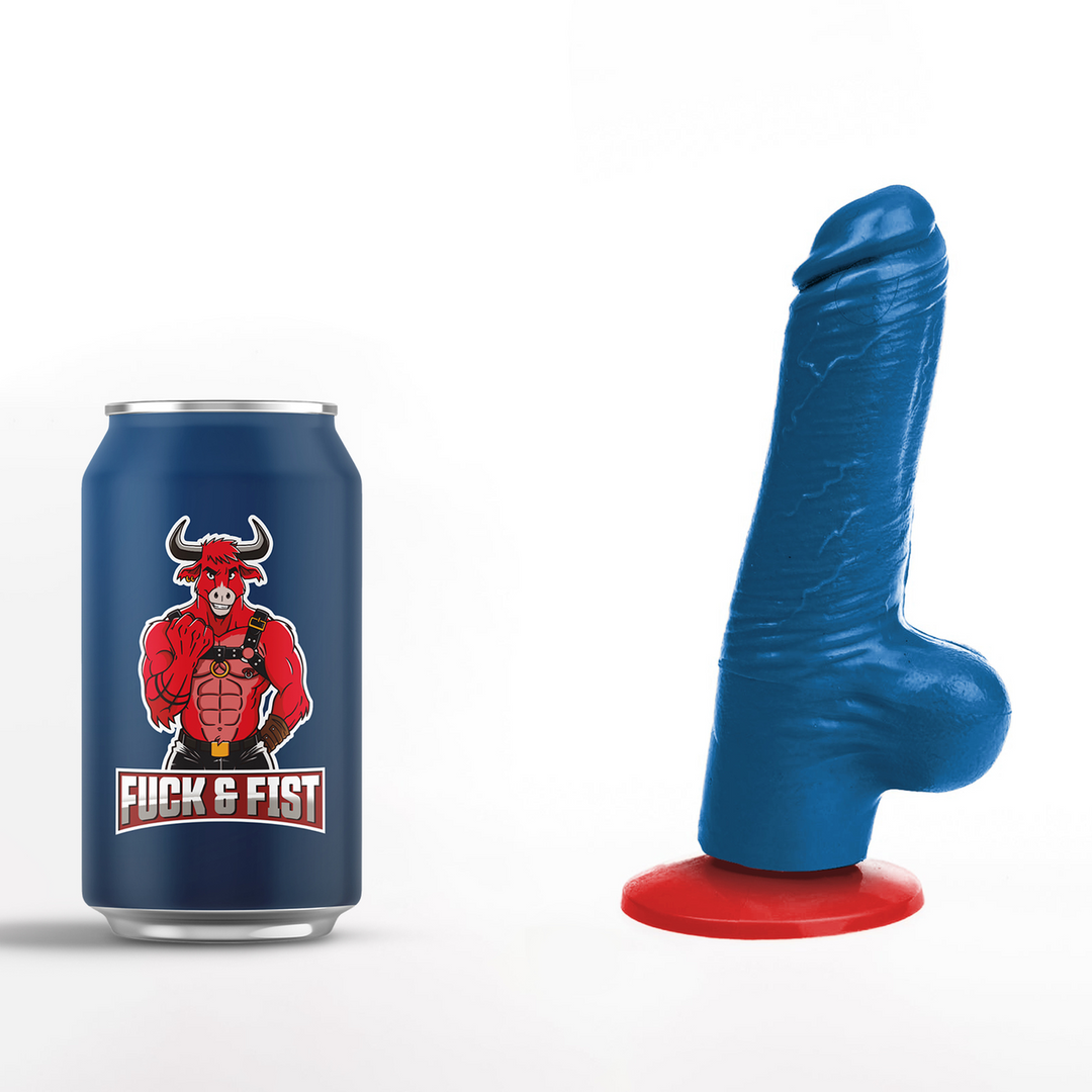 Fuck  fist Tyr S - Realistische Dildo met Ballen - 10,5 cm - Blauw (3662811914692)