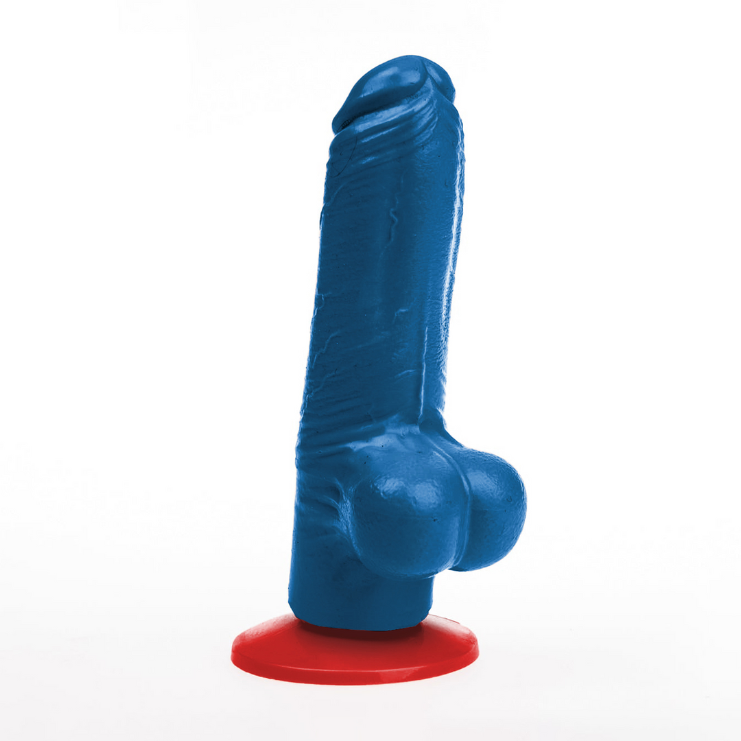 Fuck  fist Tyr S - Realistische Dildo met Ballen - 10,5 cm - Blauw (3662811914692)