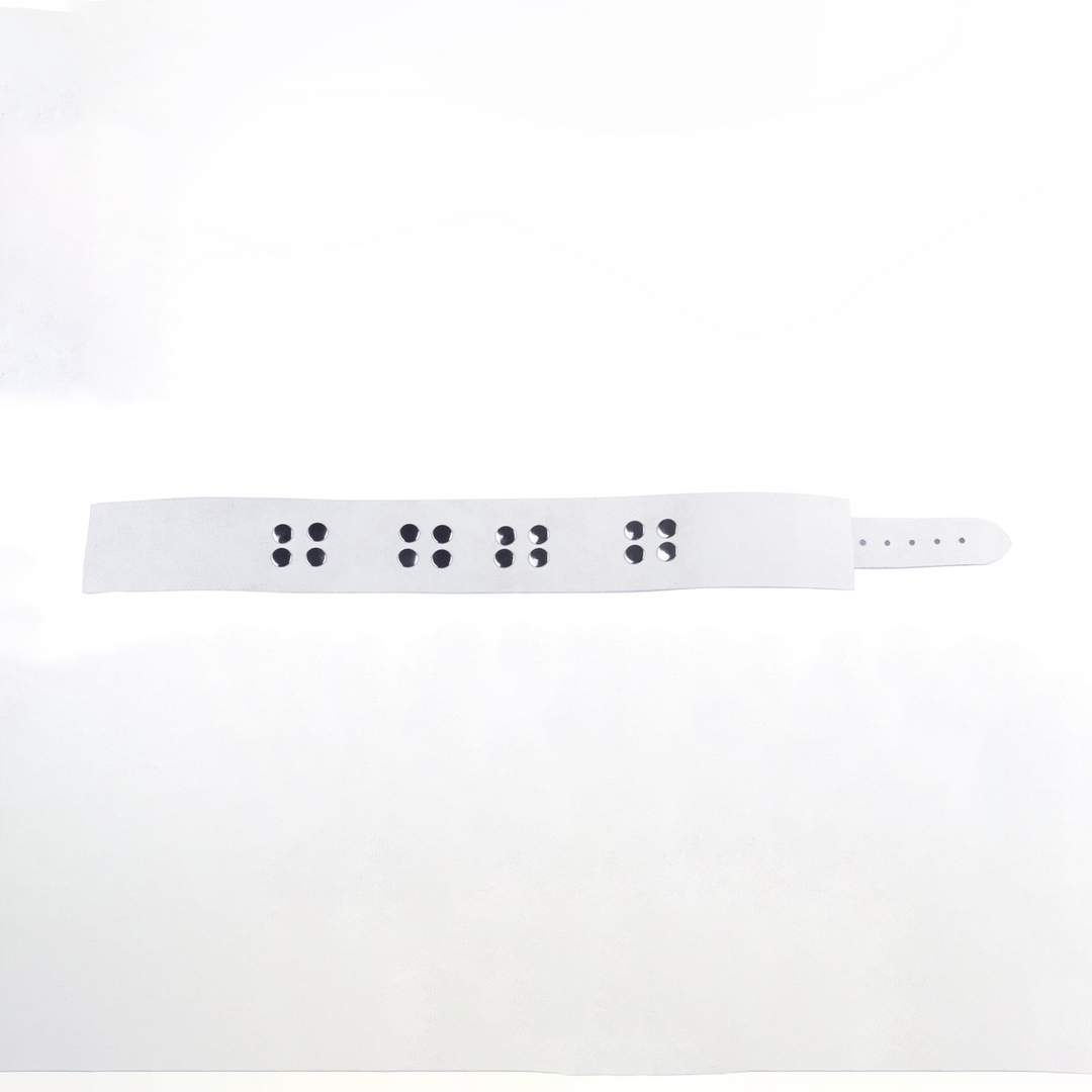 Red leather Ultra Leather Ketting - Wit (3662811296941)