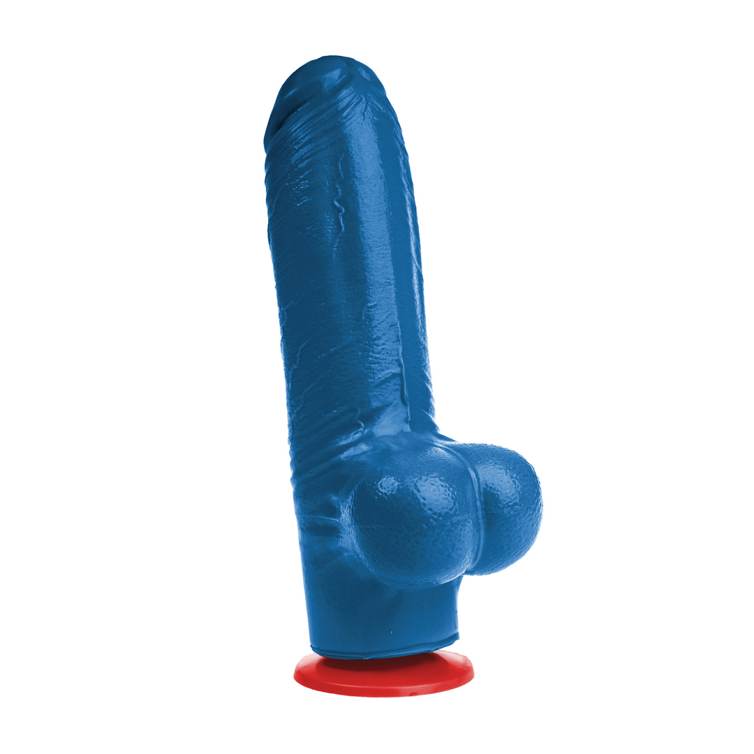 Fuck  fist Tyr L - Realistische Dildo met Ballen - 6,3 / 16 cm - Blauw (3662811914760)