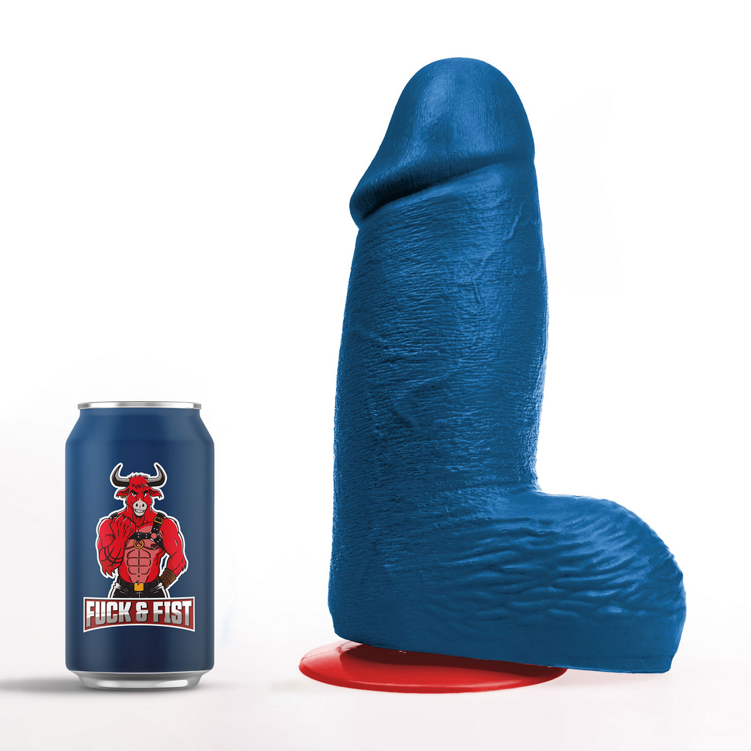 Fuck  fist Dagr XL - Realistische Dikke Dildo met Ballen - 21 cm - Blauw (3662811914999)
