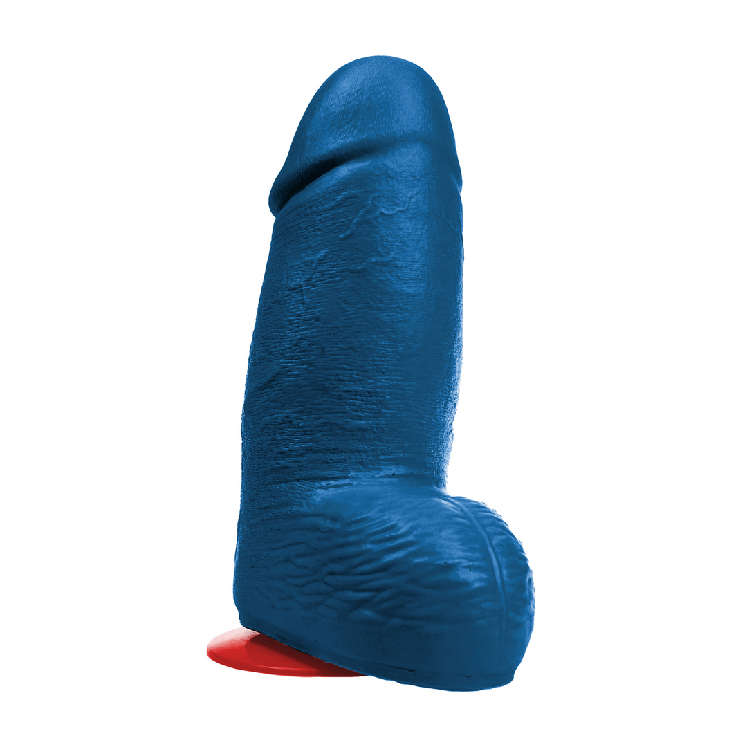 Fuck  fist Dagr XL - Realistische Dikke Dildo met Ballen - 21 cm - Blauw (3662811914999)
