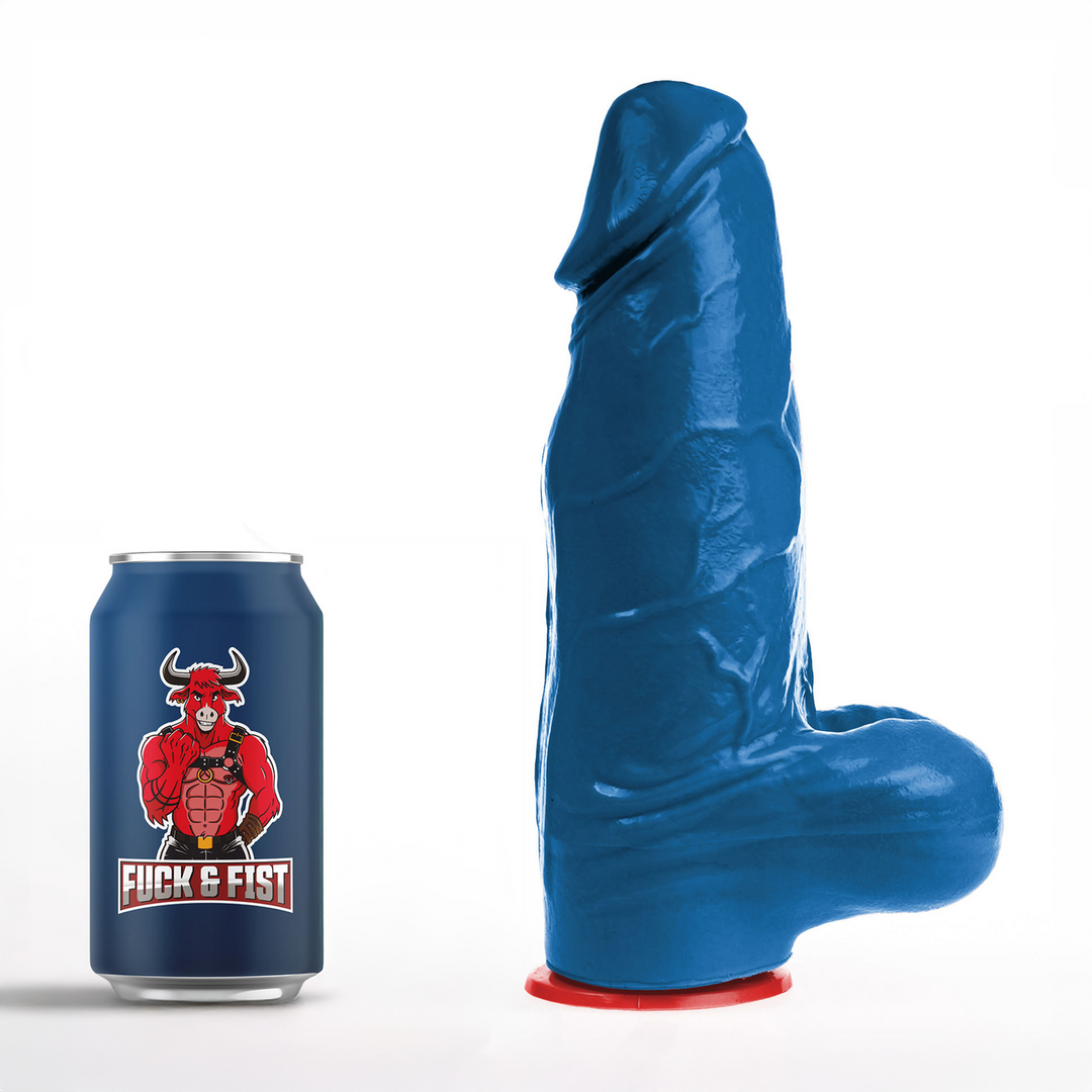 Fuck  fist Freyr L - Realistische Dildo met Ballen - 7.1 / 18 cm - Blauw (3662811914852)