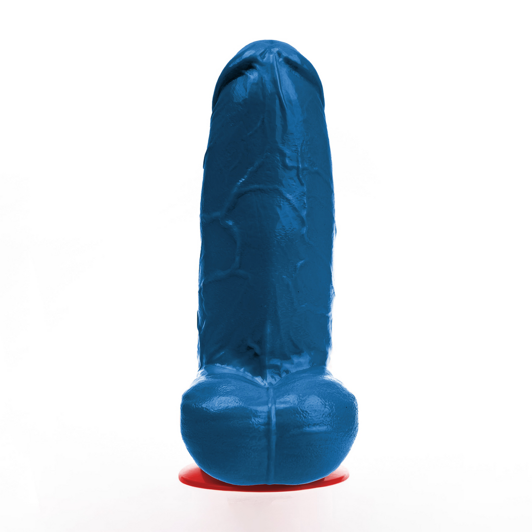 Fuck  fist Freyr XL - Realistische Dildo met Ballen - 21 cm - Blauw (3662811914869)