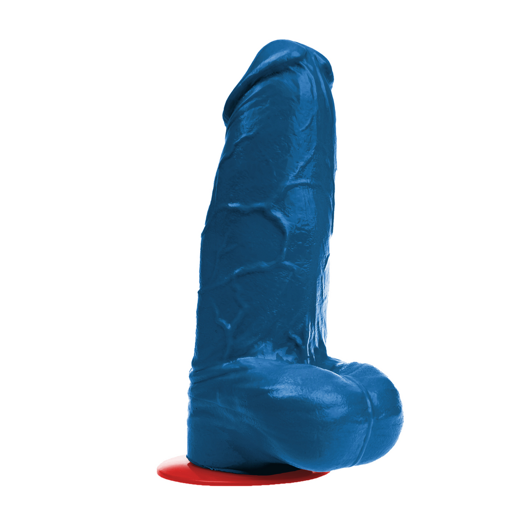 Fuck  fist Freyr XL - Realistische Dildo met Ballen - 21 cm - Blauw (3662811914869)