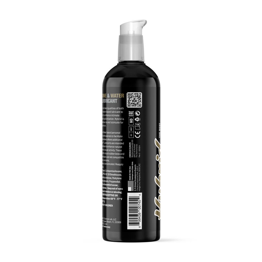 Swiss navy Hybrid - Premium Siliconen en Water Hybrid Glijmiddel - 8 fl oz / 237 ml (699439007454)