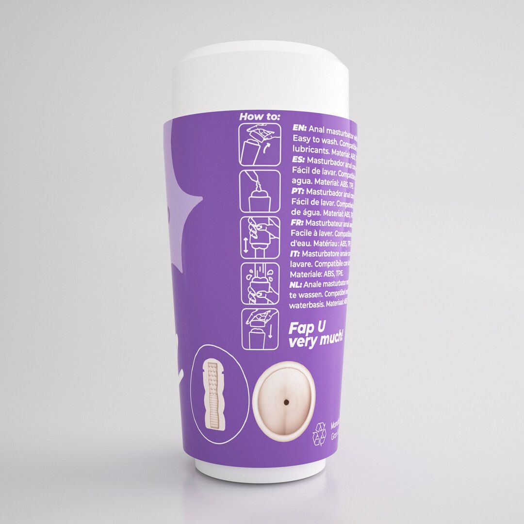 Crushious Fappucino Hot Buns - Anale Masturbator Cup - Paars (7403254161948)