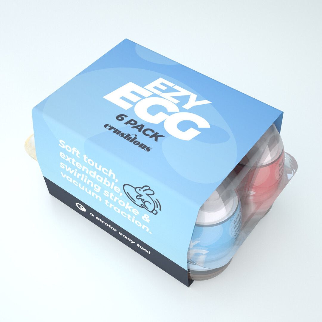 Crushious Ezy Egg - Masturbator Ei - 6 Stuks - Multicolor (7403254161979)