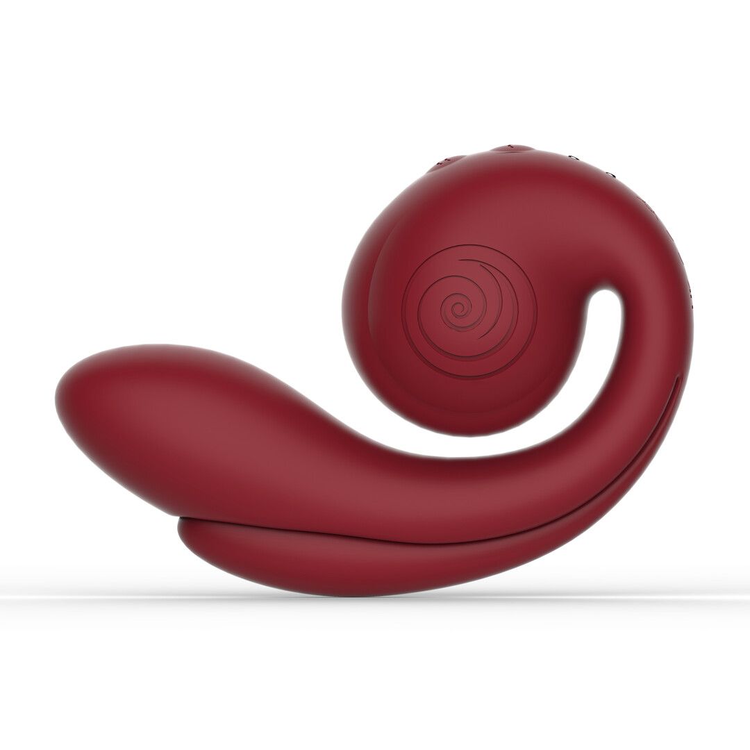 Snail vibe GIZI Pro - Drievoudige Stimulator - Bordeaux (8721325867117)