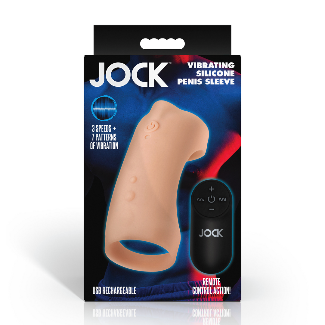 Curve toys Vibrerende Siliconen Penis Sleeve - Licht (653078944938)