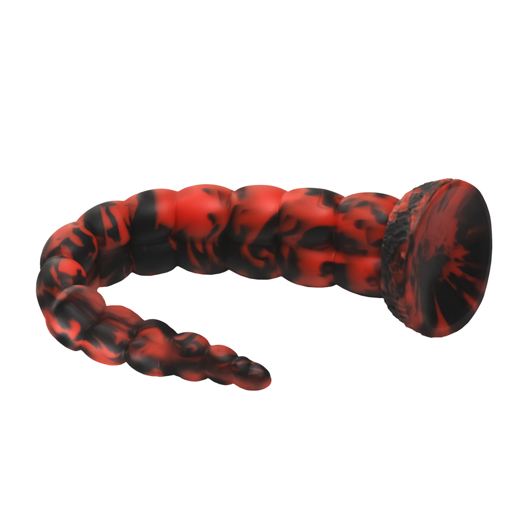 Xr brands Stinger - Siliconen Dildo - Rood/Zwart (848518058126)