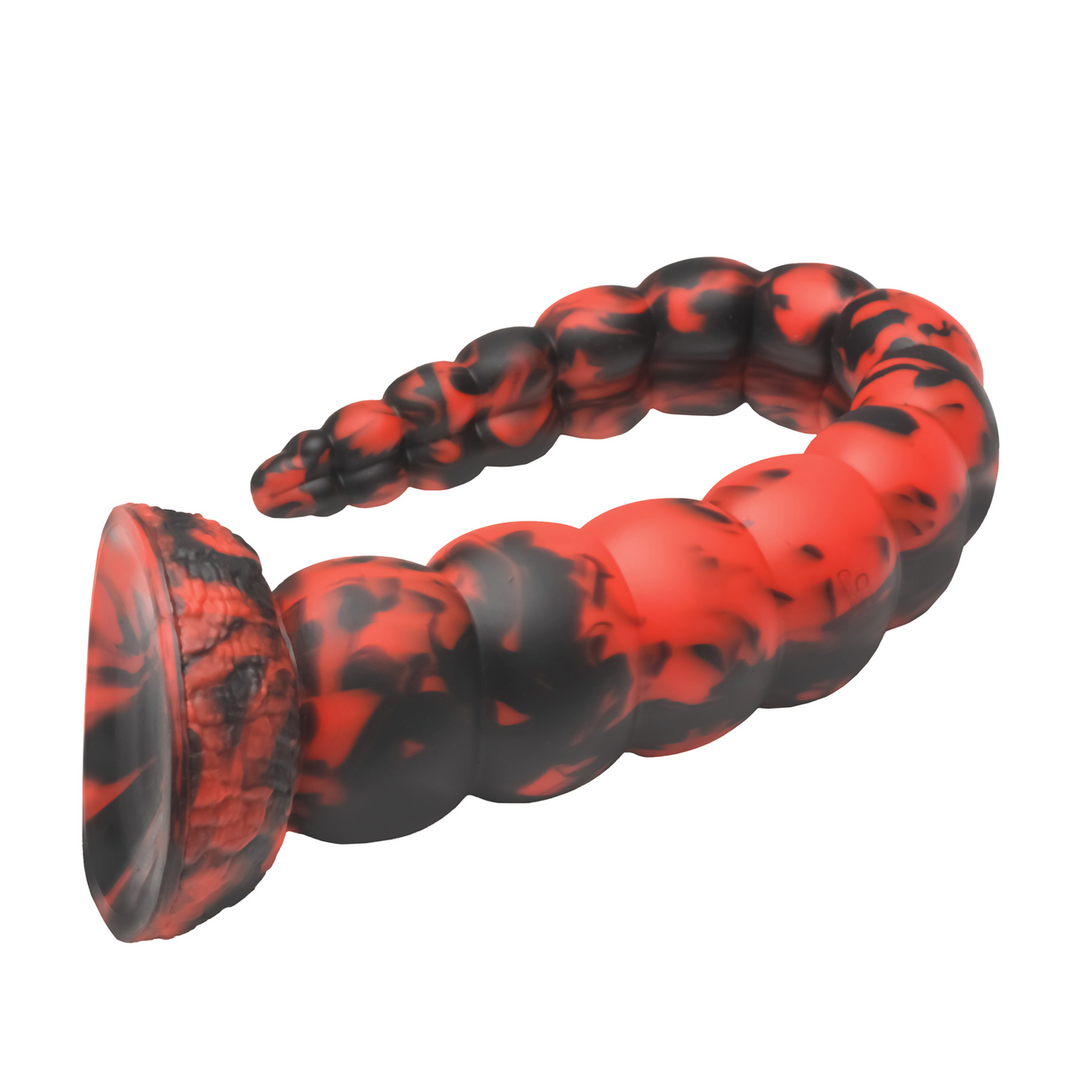 Xr brands Stinger - Siliconen Dildo - Rood/Zwart (848518058126)