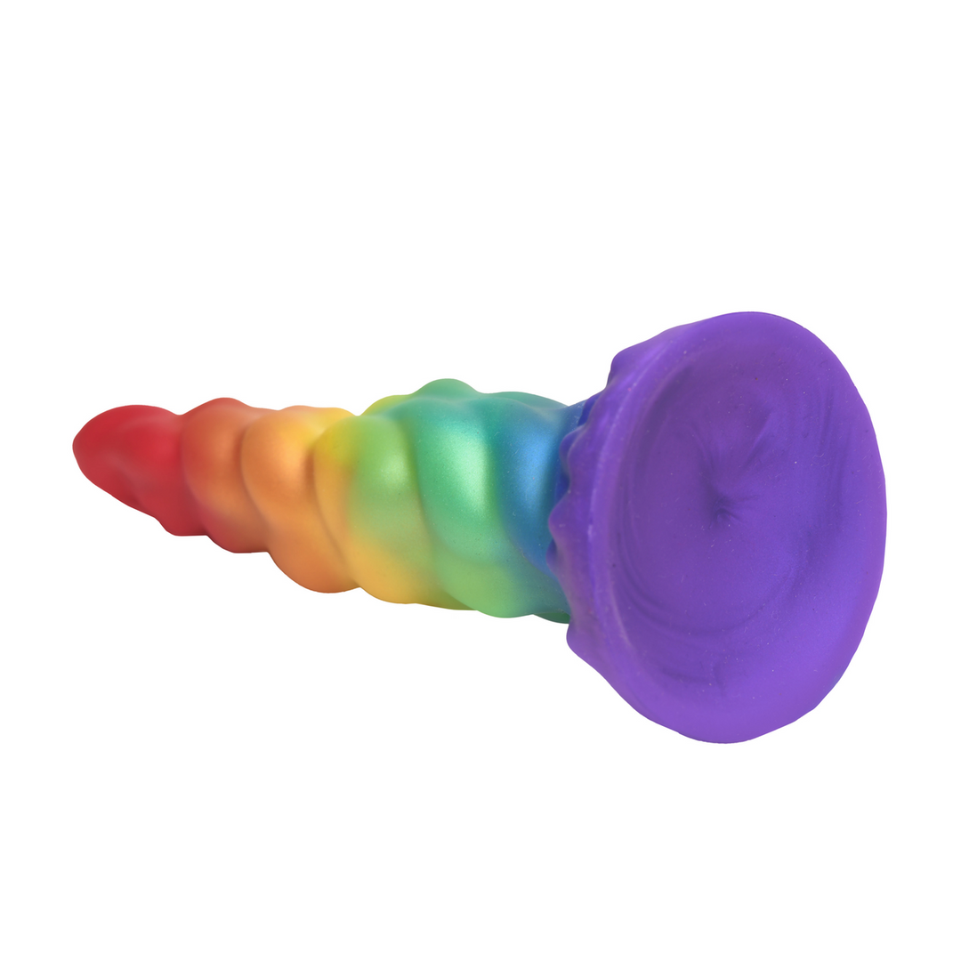 Xr brands Magic Rider - Eenhoorn Silicone Dildo - Regenboog (848518057938)
