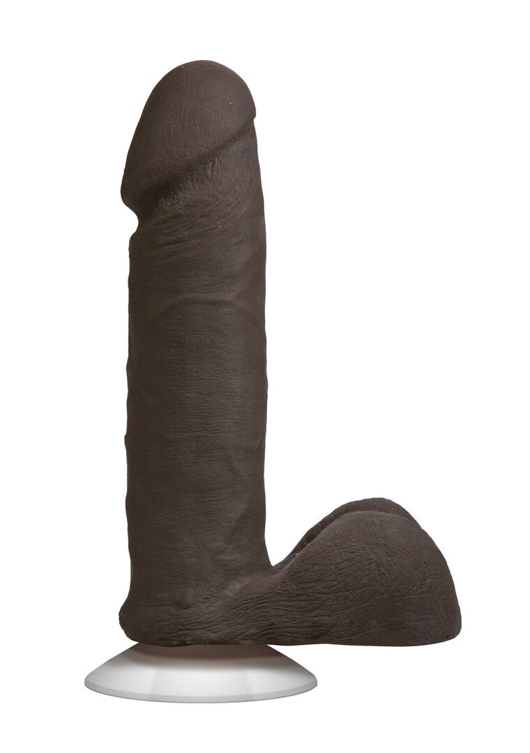 Doc johnson Realistische Cock met Ballen - Verwijderbare VacULock Zuignap - ULTRASKYN - 6 / 16,5 cm - Chocolade (782421014292)