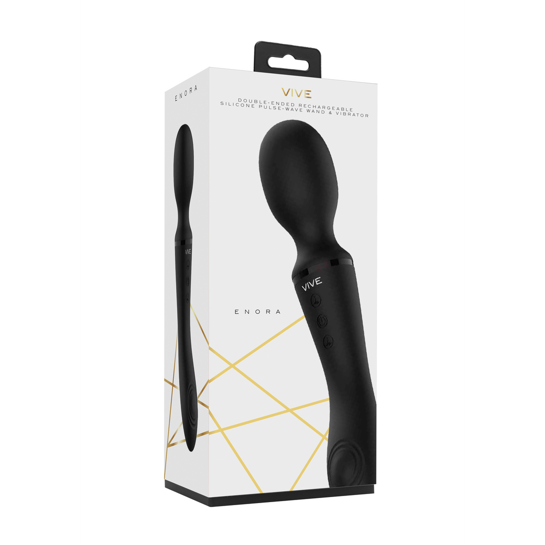 Vive by shots Enora - Wand Vibrator - Zwart (8714273522009)