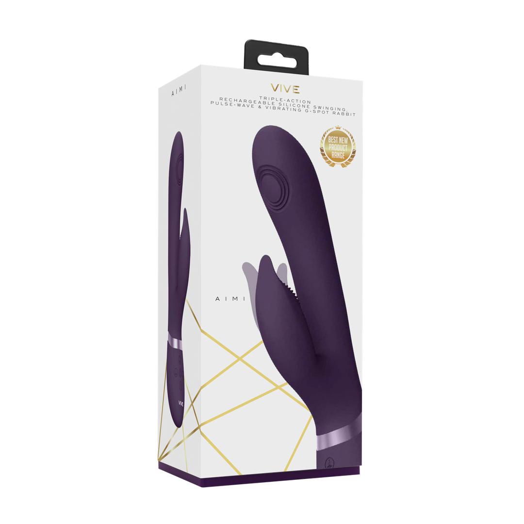 Vive by shots Aimi - Pulse Wave Vibrerende G-Spot Rabbit - Paars (7423522537558)