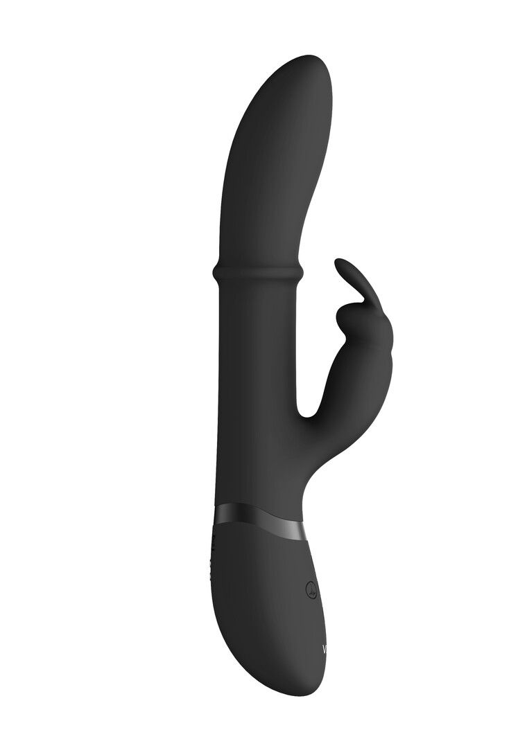 Vive by shots Halo - Ring Rabbit Vibrator - Zwart (8714273545022)
