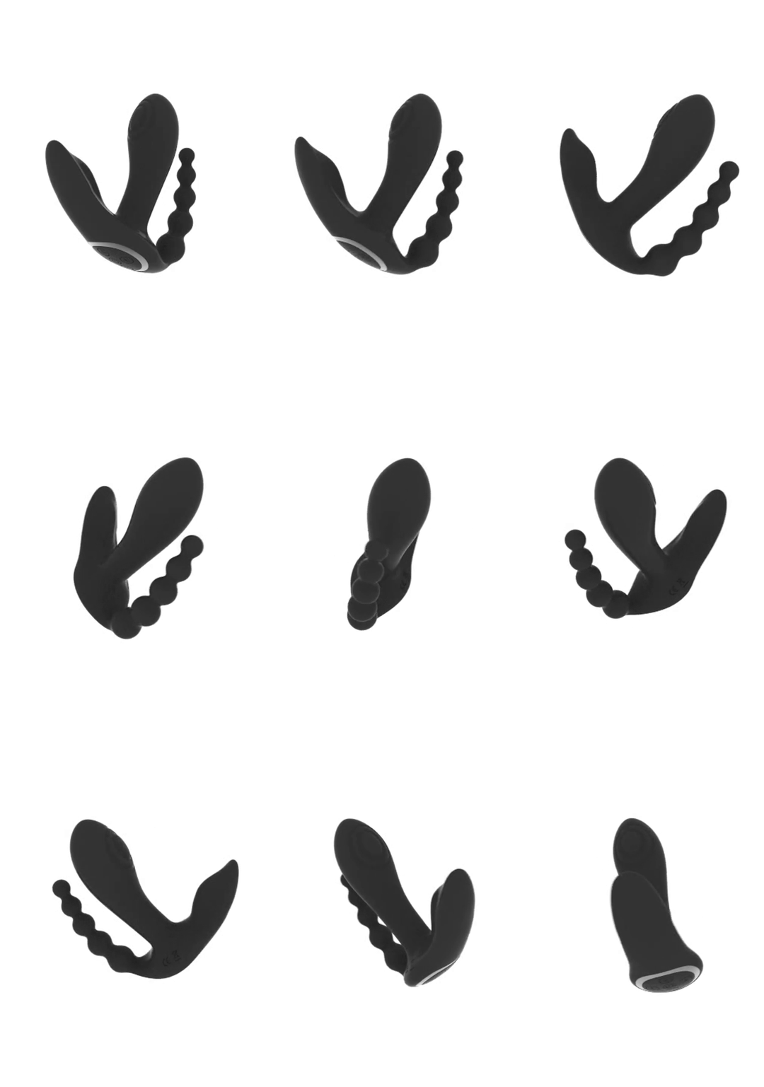 Vive by shots Kata - Pulse Wave Vibrerende Dubbele Penetratie Vibrator - Zwart (7423522538548)