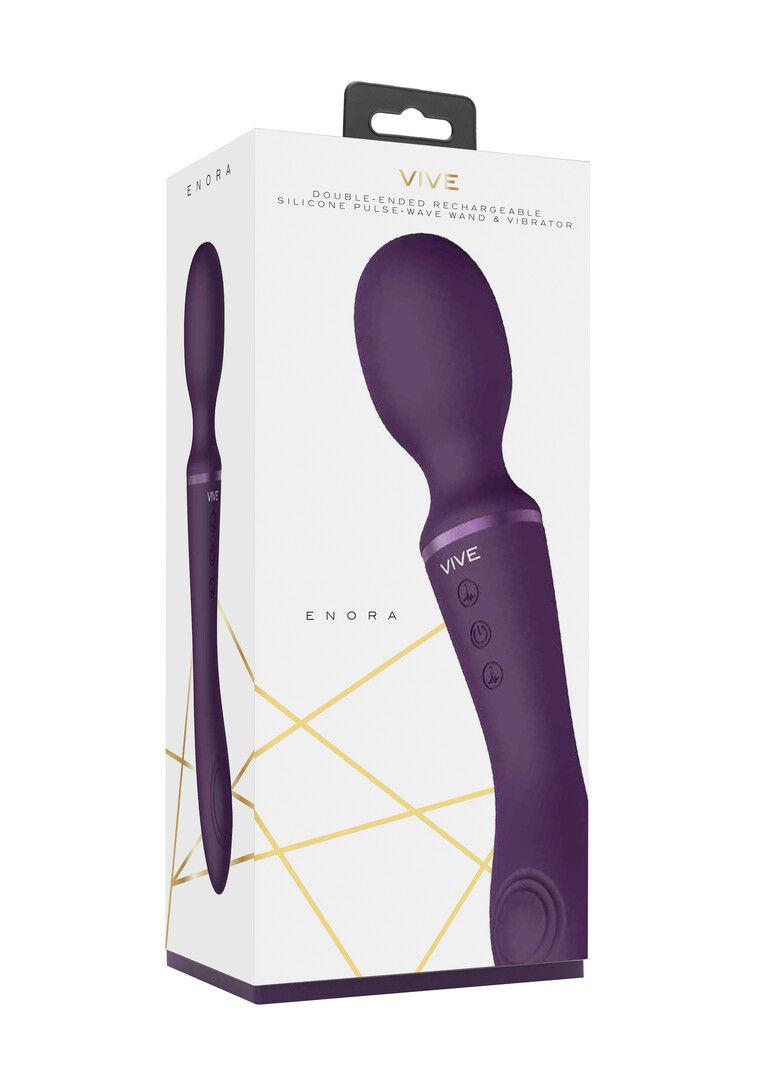 Vive by shots Enora - Wand Vibrator - Paars (8714273522146)