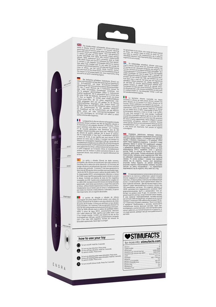 Vive by shots Enora - Wand Vibrator - Paars (8714273522146)