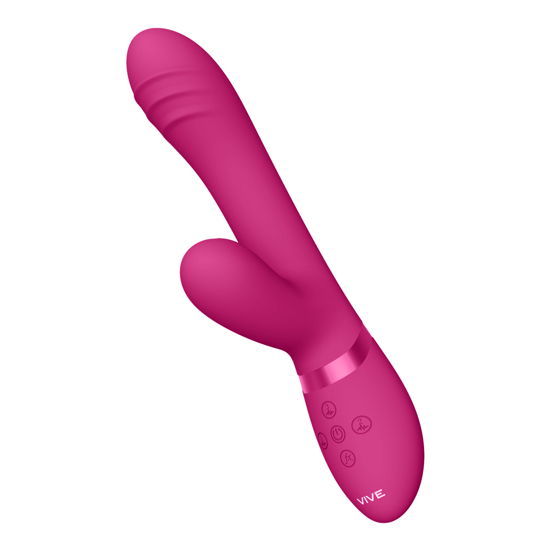 Vive by shots Tani - Finger Motion met Pulse-Wave Vibrator - Roze (7423522539583)