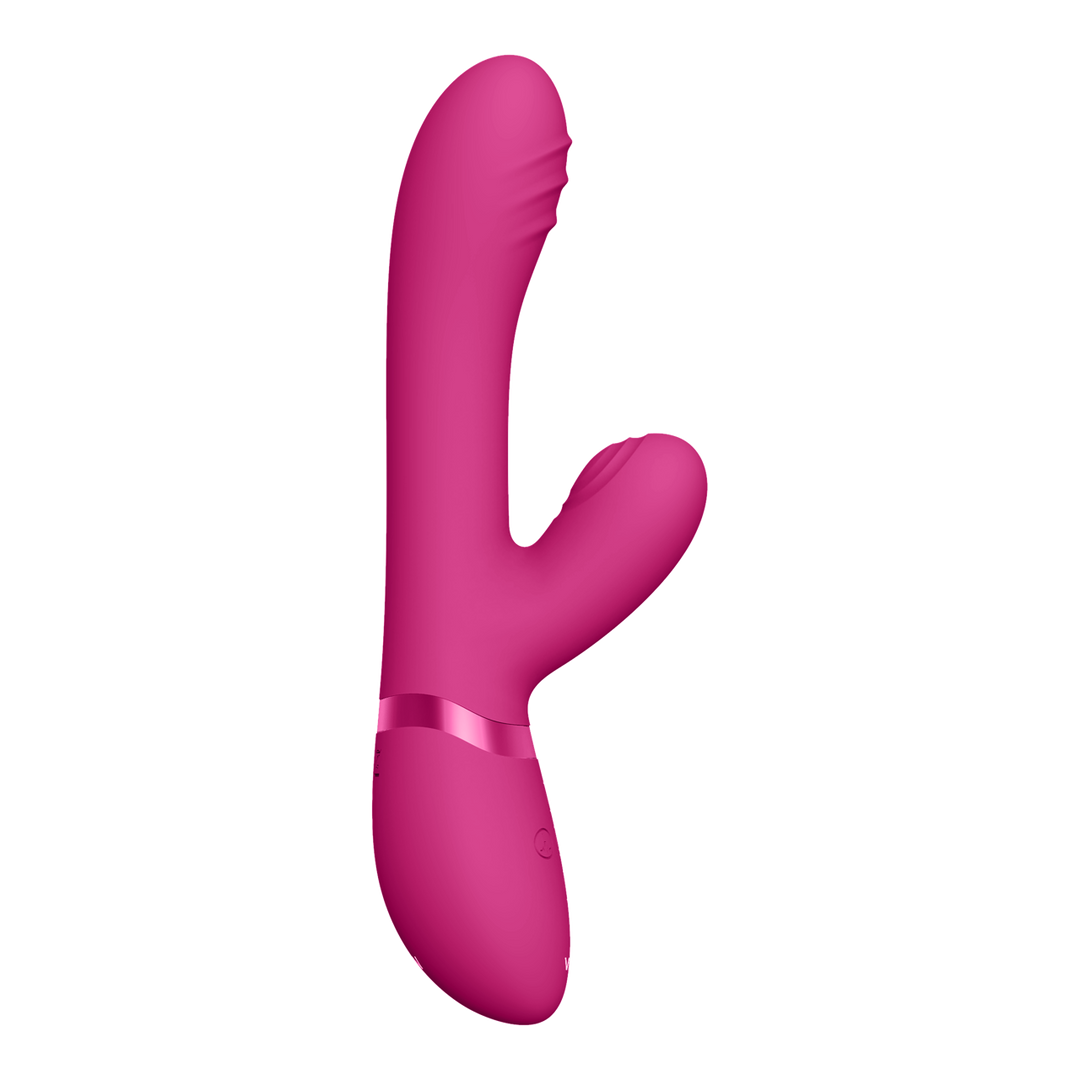 Vive by shots Tani - Finger Motion met Pulse-Wave Vibrator - Roze (7423522539583)