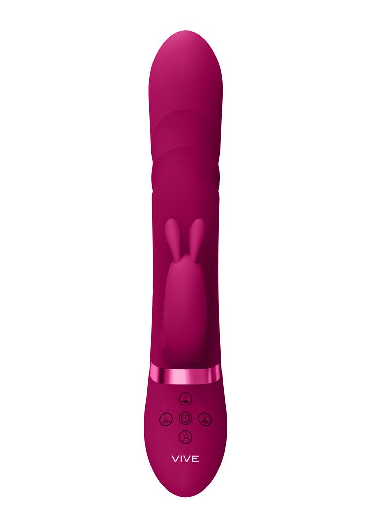 Vive by shots Nari - Vibrerende en Rotating Beads, G-Spot Rabbit - Roze (8714273537867)