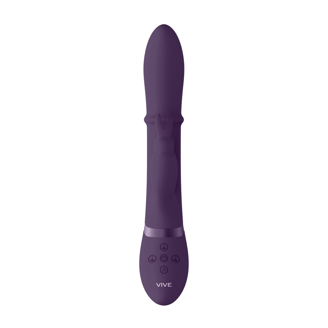Vive by shots Halo - Ring Rabbit Vibrator - Paars (8714273545039)