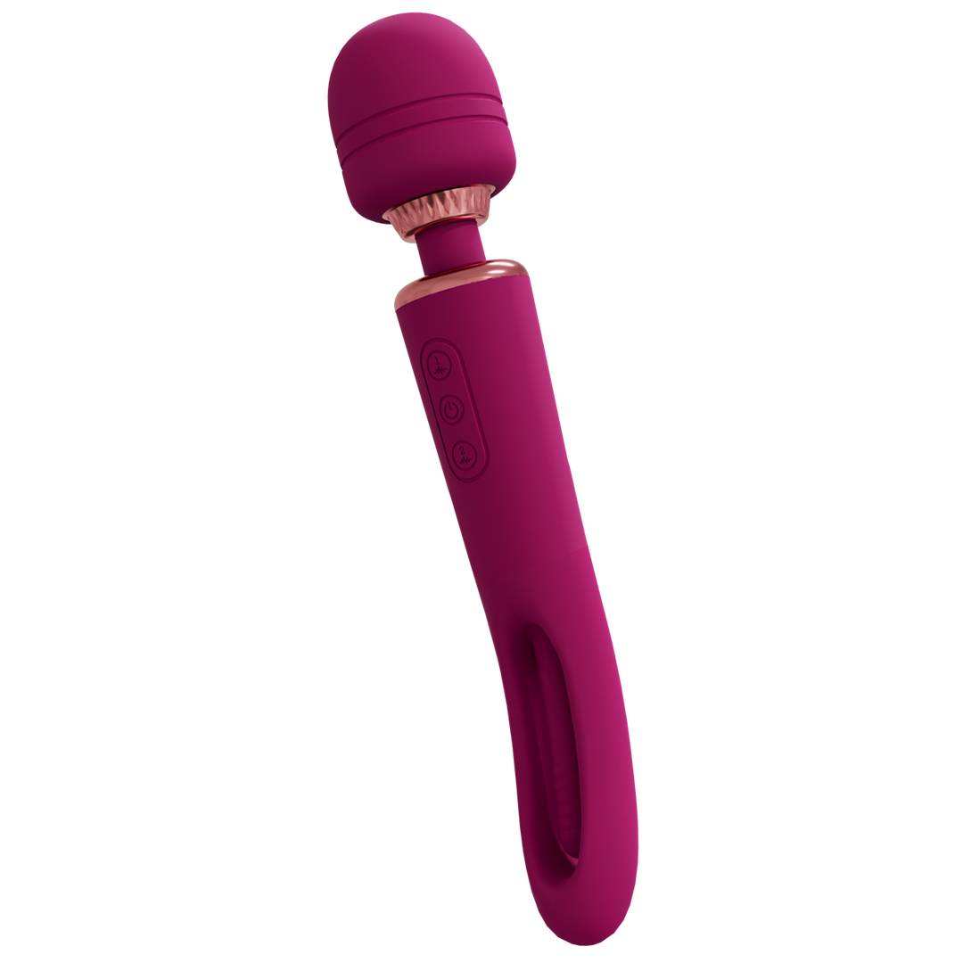 Vive by shots Kiku - Dubbelzijdige Wand met Innovatieve G-Spot Flapper Stimulator - Roze (8714273051820)