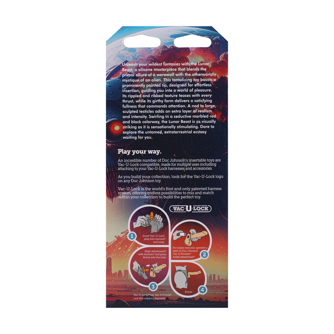 Doc johnson Fantasy Fuckers - Rode Raider - Rood/Zwart (782421100681)