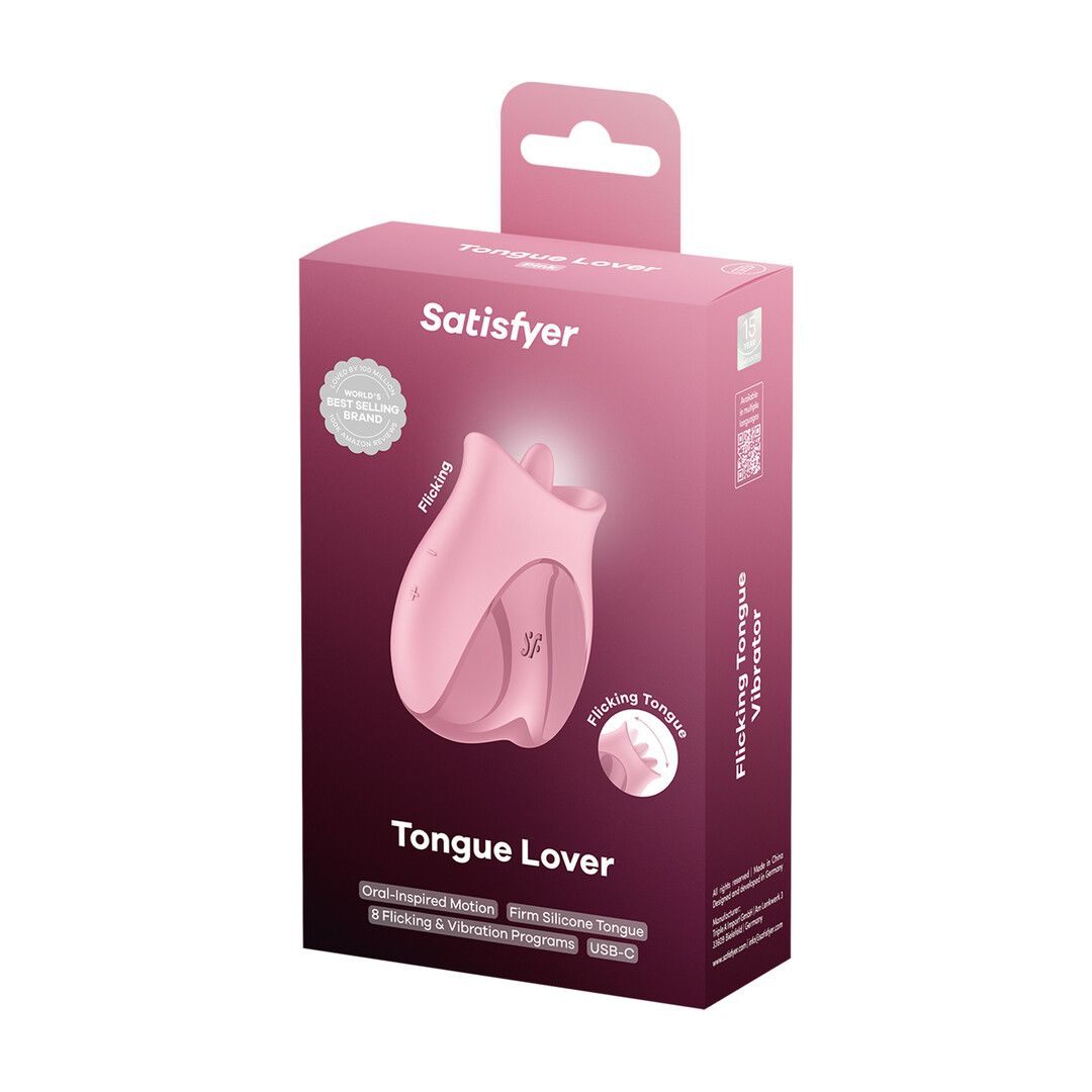 Satisfyer Tongue Lover - Flikkerende Tong Vibrator - Roze (4061504080574)