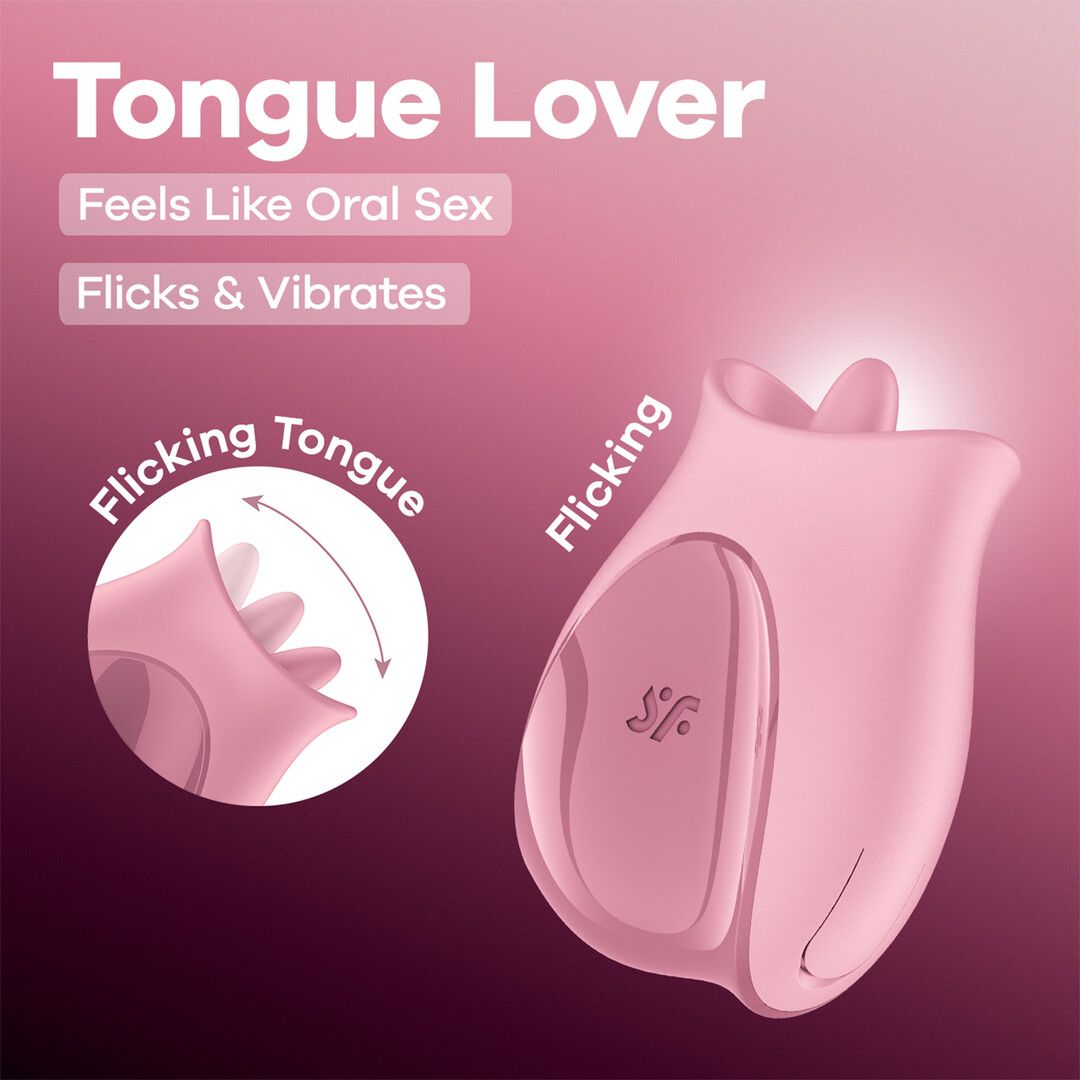 Satisfyer Tongue Lover - Flikkerende Tong Vibrator - Roze (4061504080574)