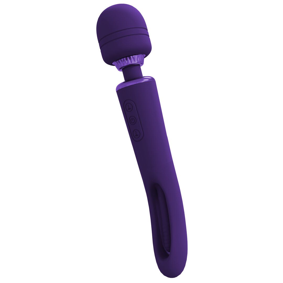 Vive by shots Kiku - Dubbelzijdige Wand met Innovatieve G-Spot Flapper Stimulator - Paars (8714273051837)