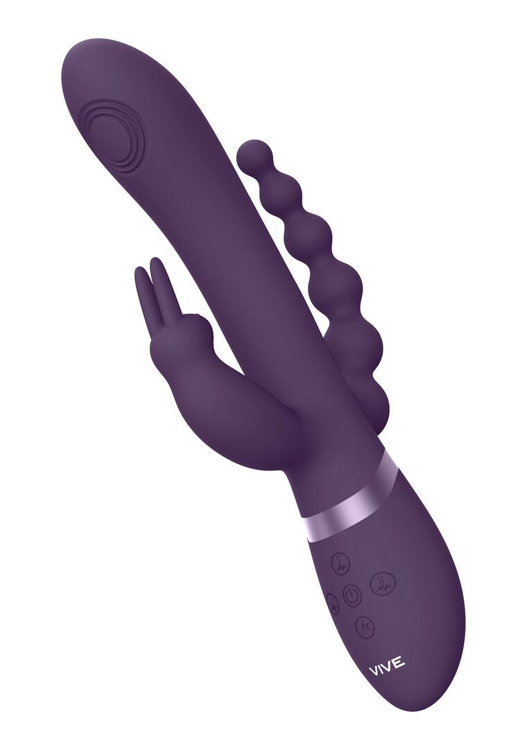 Vive by shots Rini - Pulse Wave Vibrating Double Penetration Rabbit - Paars (7423522539538)