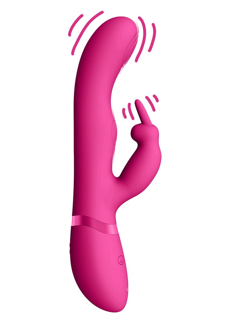 Vive by shots Mei - Dual Pulse-Wave Vibrating C-spot G-Spot Rabbit - Roze (7423522631614)
