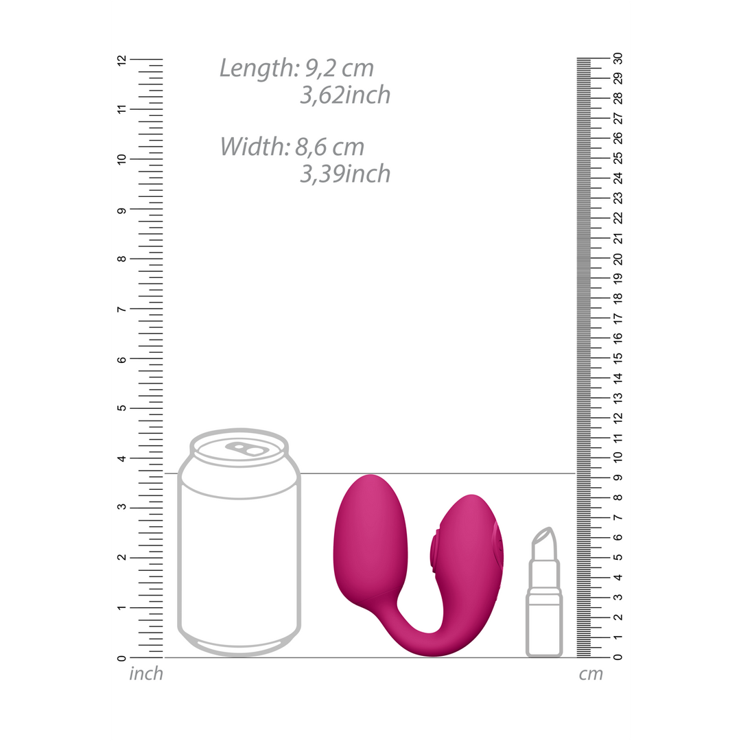 Vive by shots Aika - Pulse Wave Vibrating Love Egg - Roze (7423522537527)