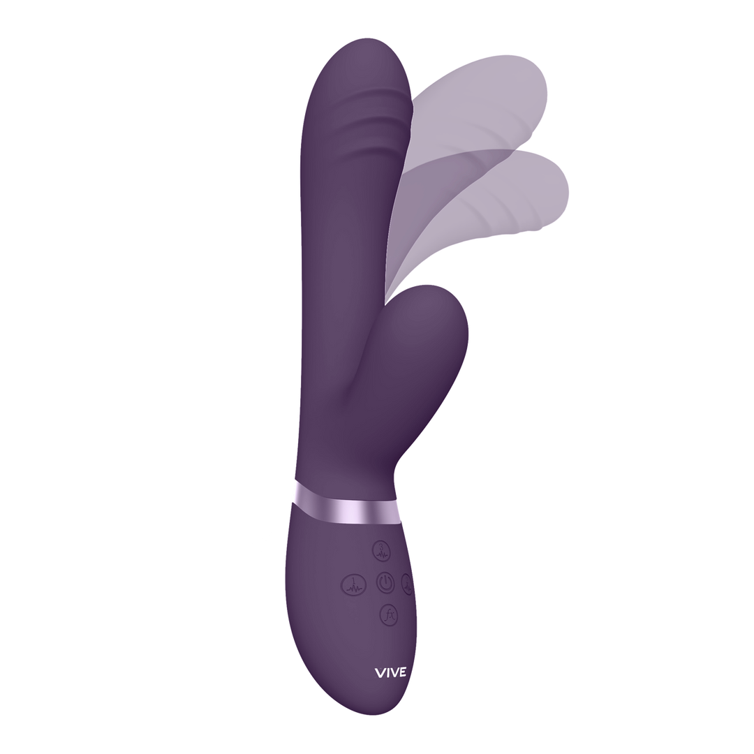 Vive by shots Tani - Finger Motion met Pulse-Wave Vibrator - Paars (7423522539590)
